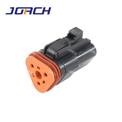Đầu nối dòng DT 3 chân nữ màu đen điện Deutsch DT06-3S-E004 AT06-3S-BLK