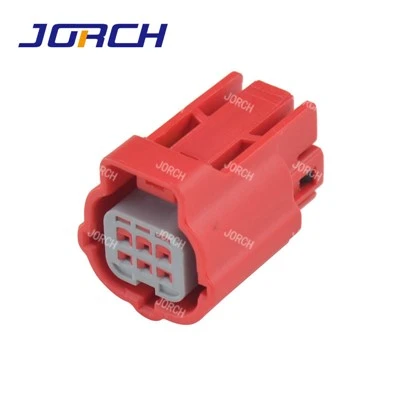 Đầu nối chống thấm nước dành cho ô tô 6P dành cho nữ 6P màu đỏ dành cho ô tô DJ7069Y-0.6-21